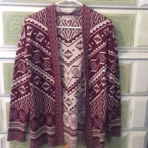 Aztec designed cardigan